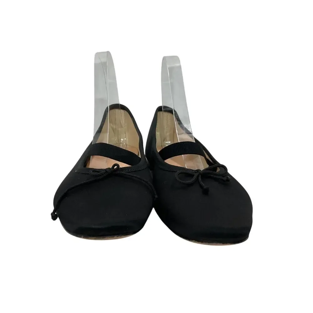 J.Crew Strappy Black Zoe Flats Size 7